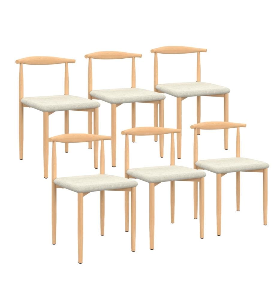 Lot de 6 Chaises Adam - Beige