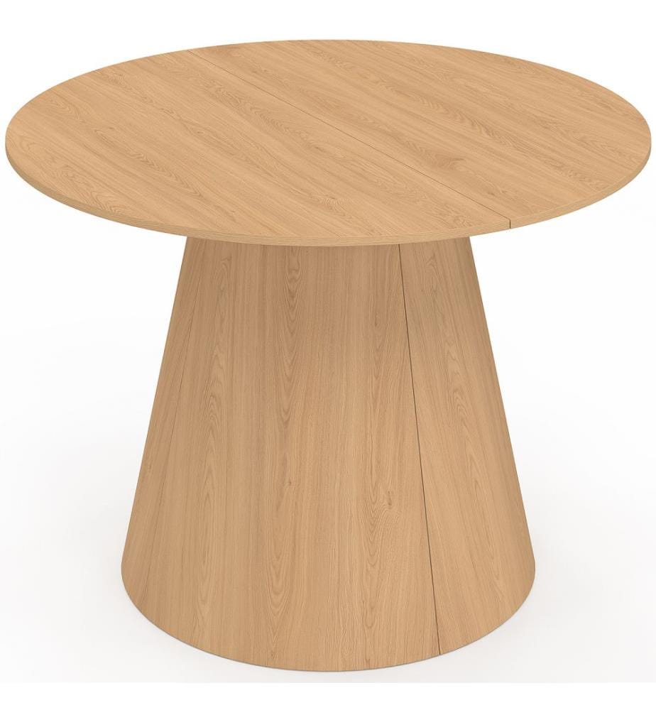 Table à manger ronde extensible Elvis - Bois