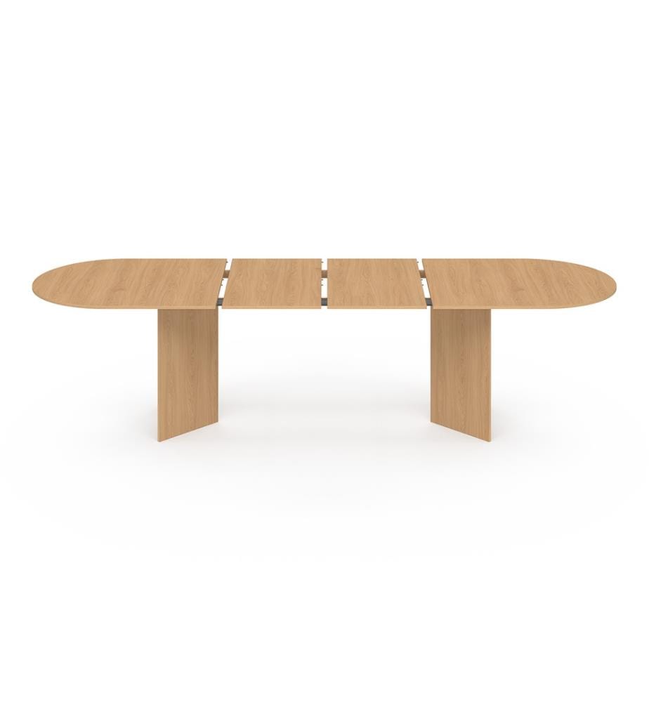 Table à manger extensible Gabin 200-300cm effet hêtre