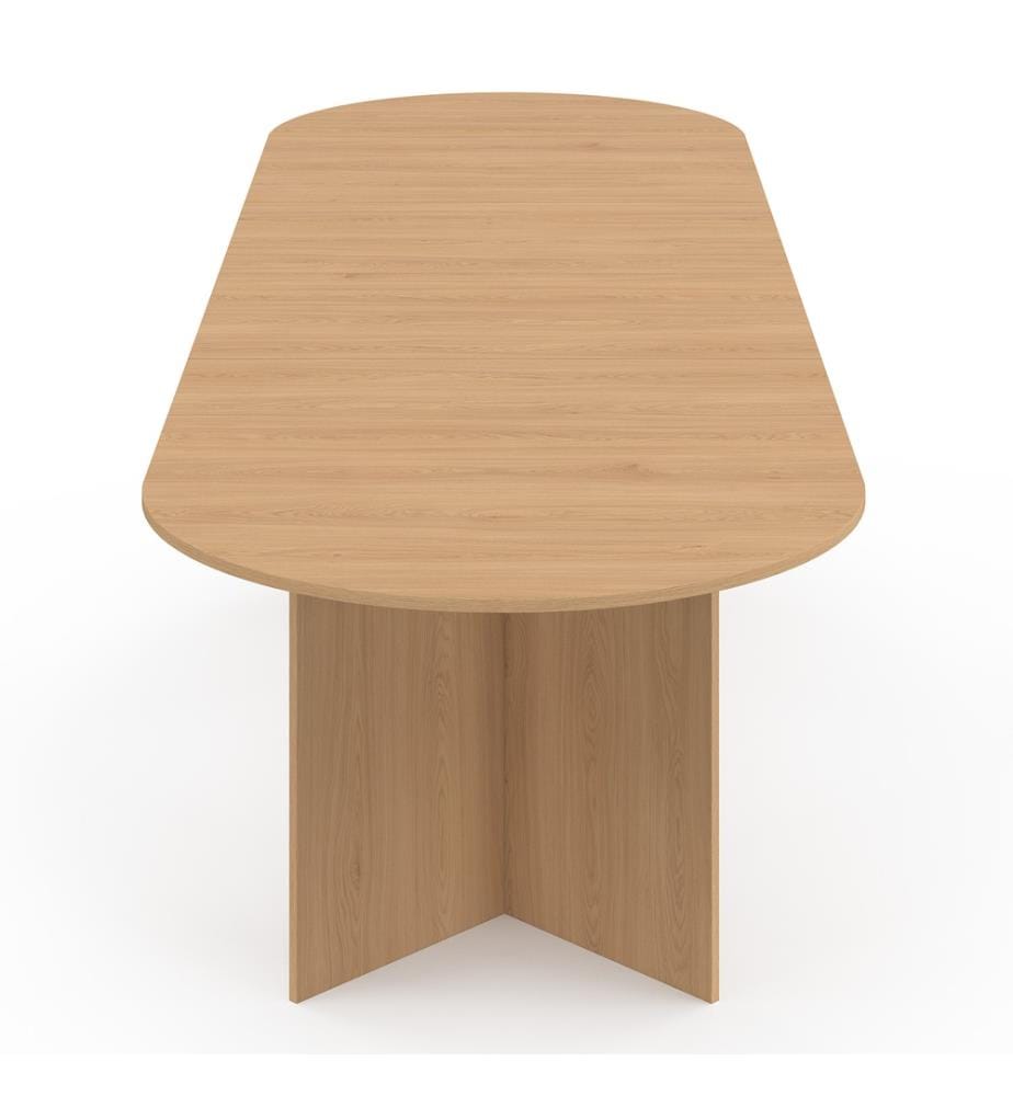 Table à manger extensible Gabin 200-300cm effet hêtre