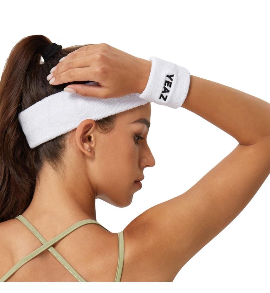 Fame Wrist Sweatbands - White