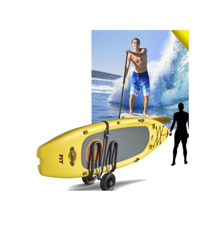 SUP- oder Surfboard-Trolley NAHELE - Schwarz, Silber