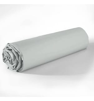 Lenzuolo a pieghe 160 x 200 cm con cappuccio 35 cm - Argento