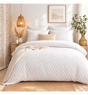 Set copripiumino 3 pezzi 220x240 cm in microfibra trapuntata - Marla