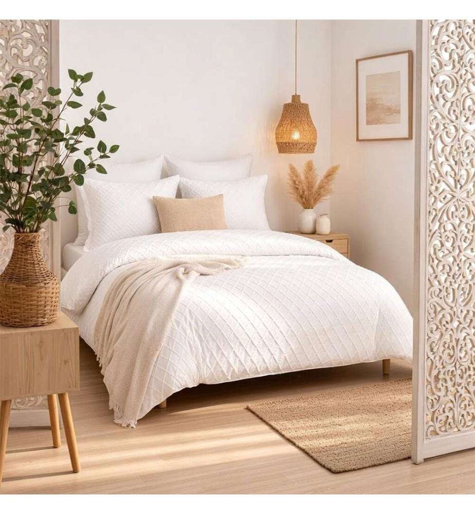 Set copripiumino 3 pezzi 220x240 cm in microfibra trapuntata - Marla