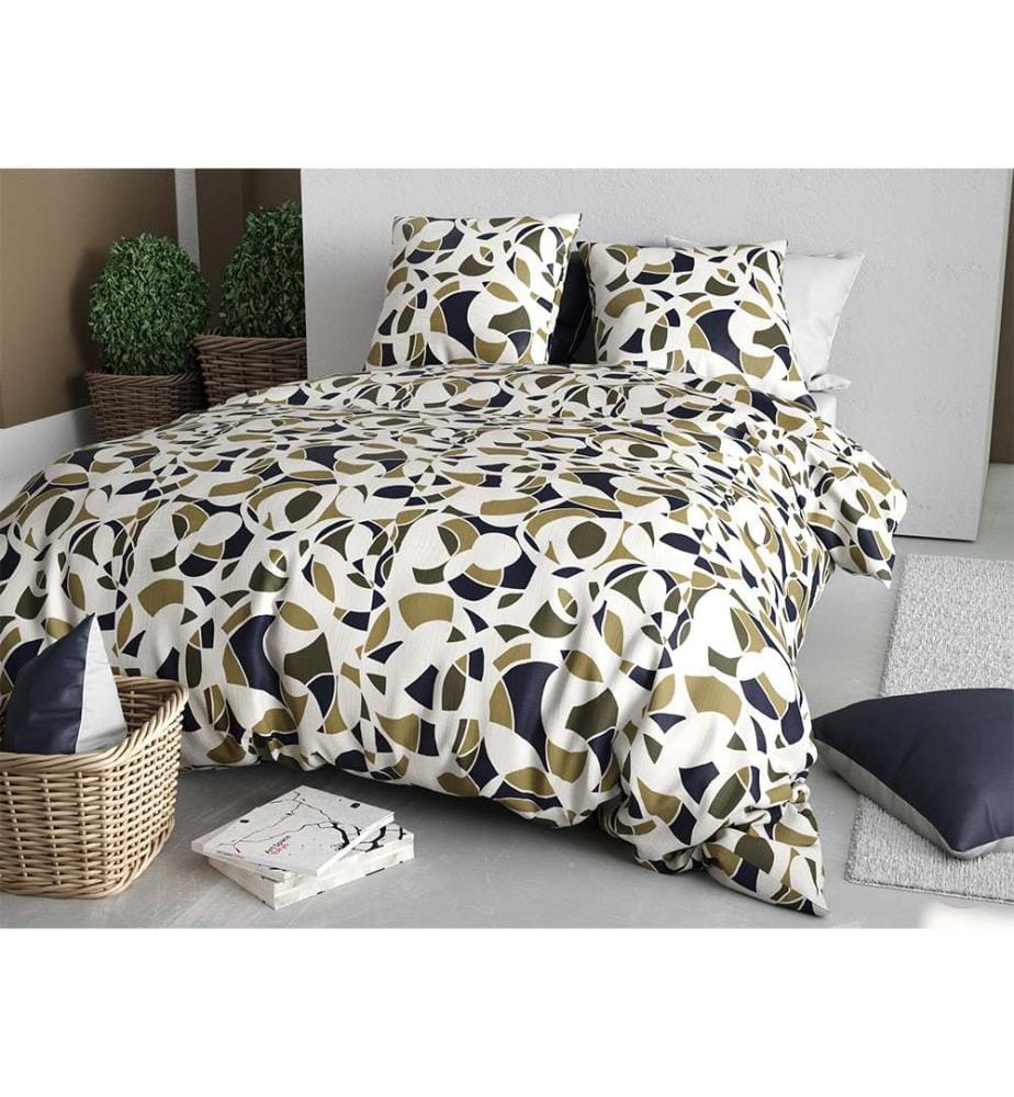 Set copripiumino 3 pezzi 220x240 cm + 2 federe - 100% cotone 57 fili Klee