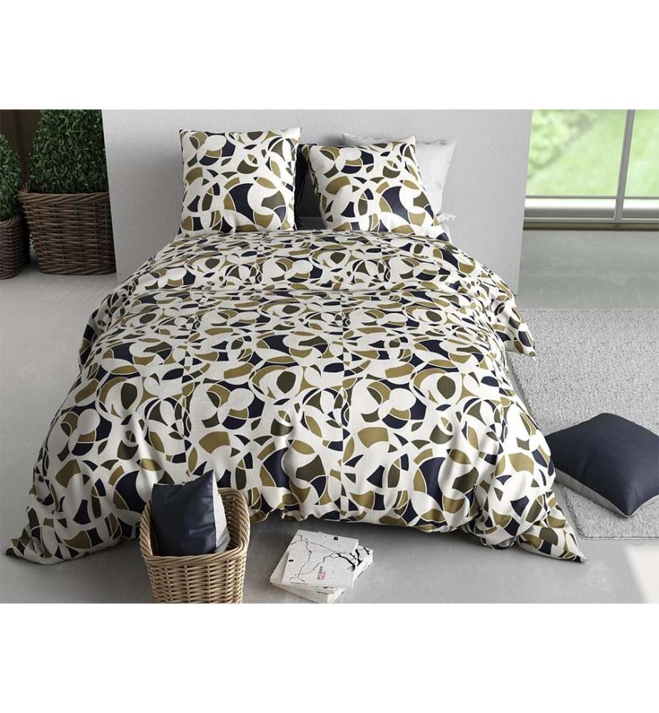 Set copripiumino 3 pezzi 220x240 cm + 2 federe - 100% cotone 57 fili Klee