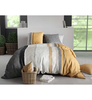 Set copripiumino 3 pezzi 220x240 cm + 2 federe - 100% cotone 57 fili Ogis