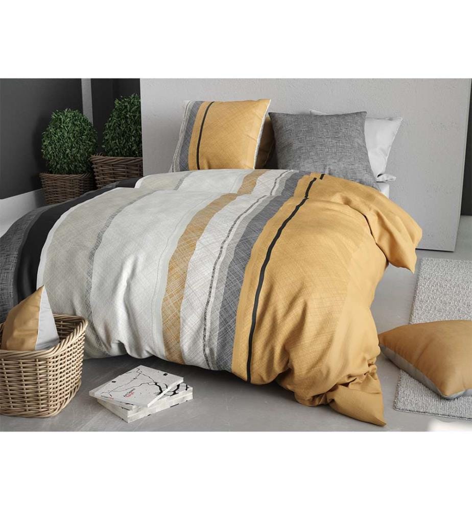 Set copripiumino 3 pezzi 220x240 cm + 2 federe - 100% cotone 57 fili Ogis
