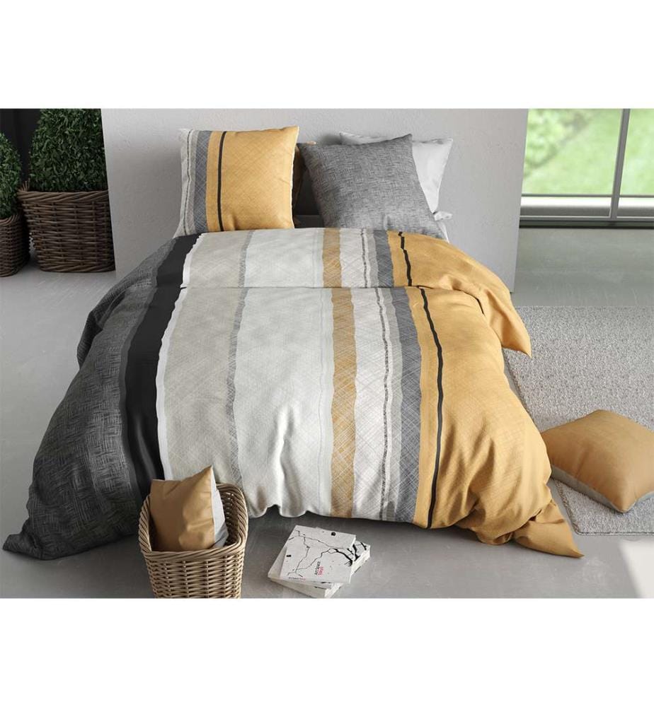 Set copripiumino 3 pezzi 220x240 cm + 2 federe - 100% cotone 57 fili Ogis