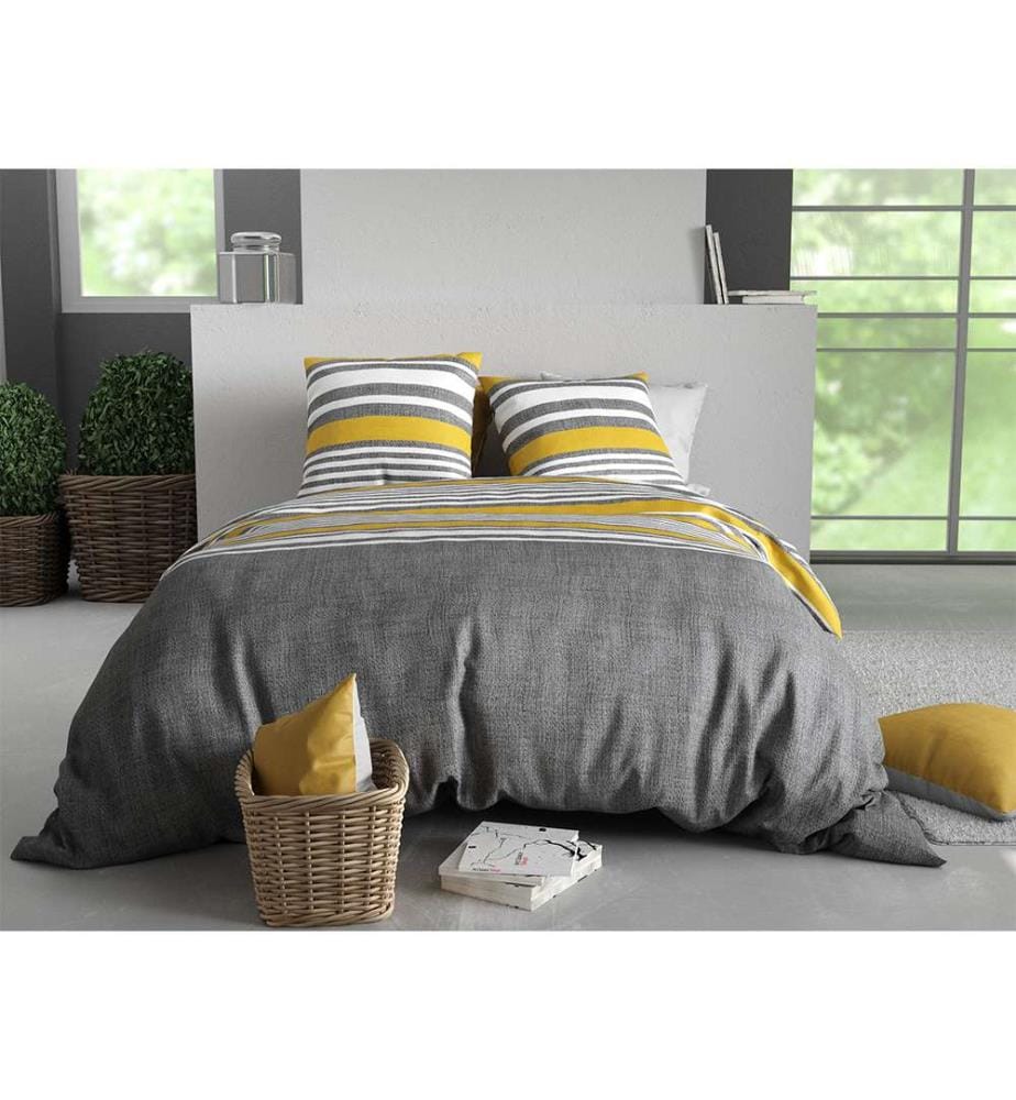 Set copripiumino 3 pezzi 220x240 cm + 2 federe - 100% cotone 57 fili Studt