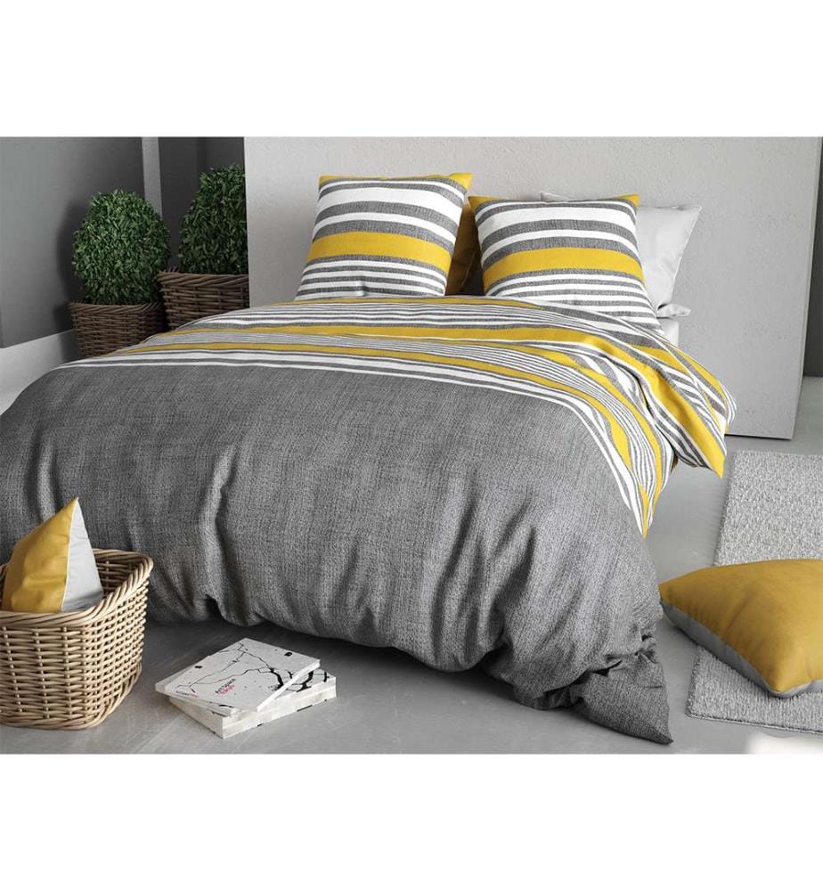 Set copripiumino 3 pezzi 220x240 cm + 2 federe - 100% cotone 57 fili Studt