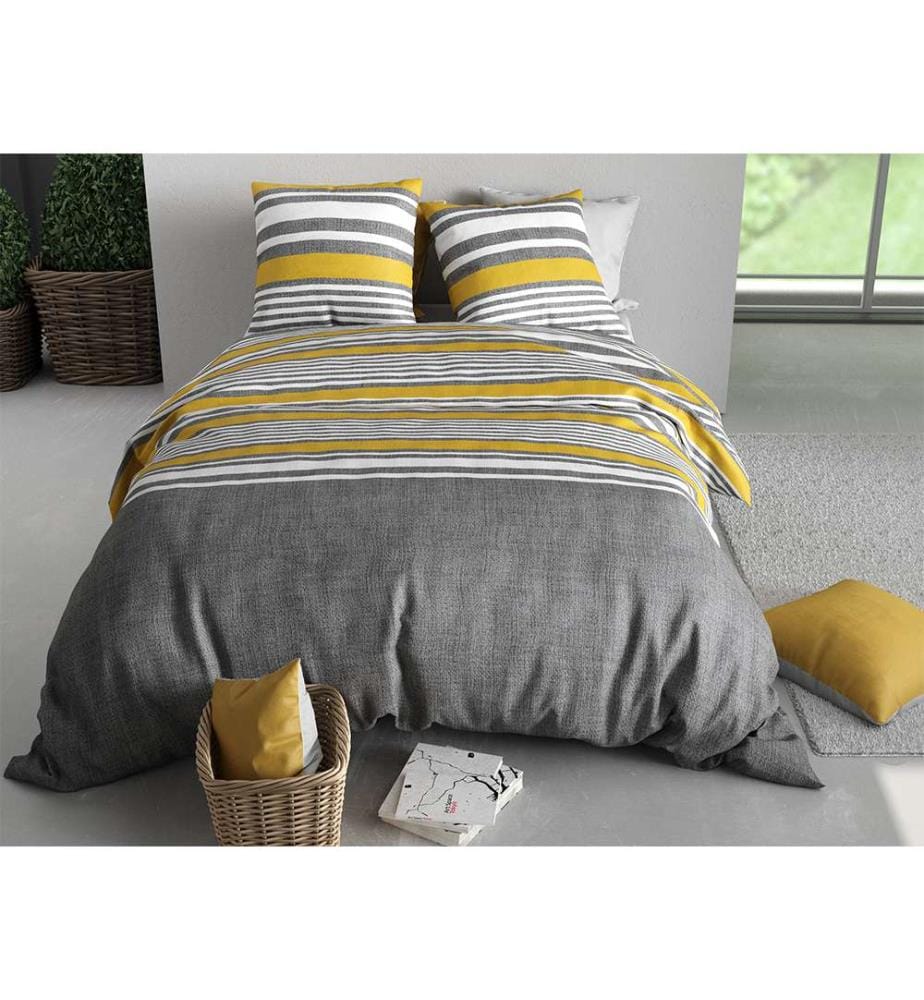 Set copripiumino 3 pezzi 220x240 cm + 2 federe - 100% cotone 57 fili Studt