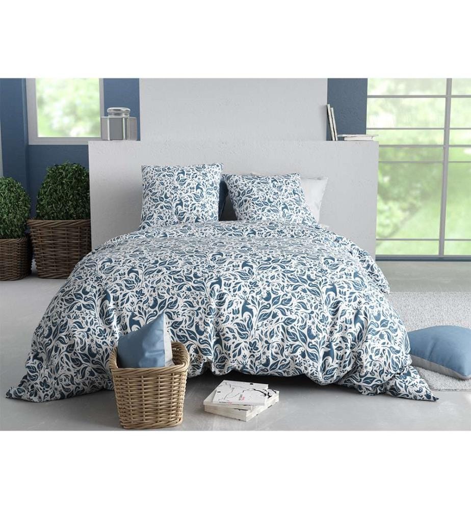 Set copripiumino 3 pezzi 240x260 cm + 2 federe - 100% cotone 57 fili Blouva