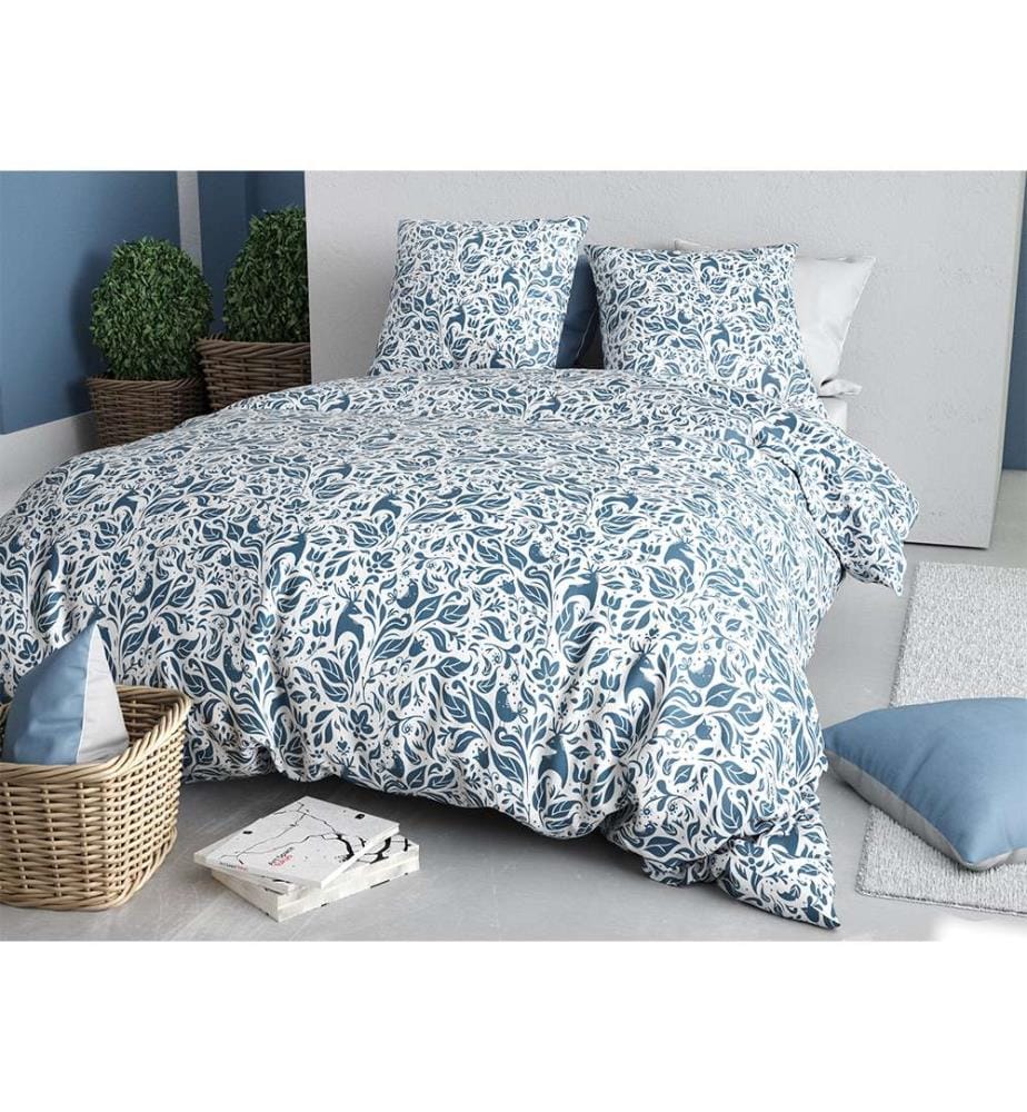 Set copripiumino 3 pezzi 240x260 cm + 2 federe - 100% cotone 57 fili Blouva