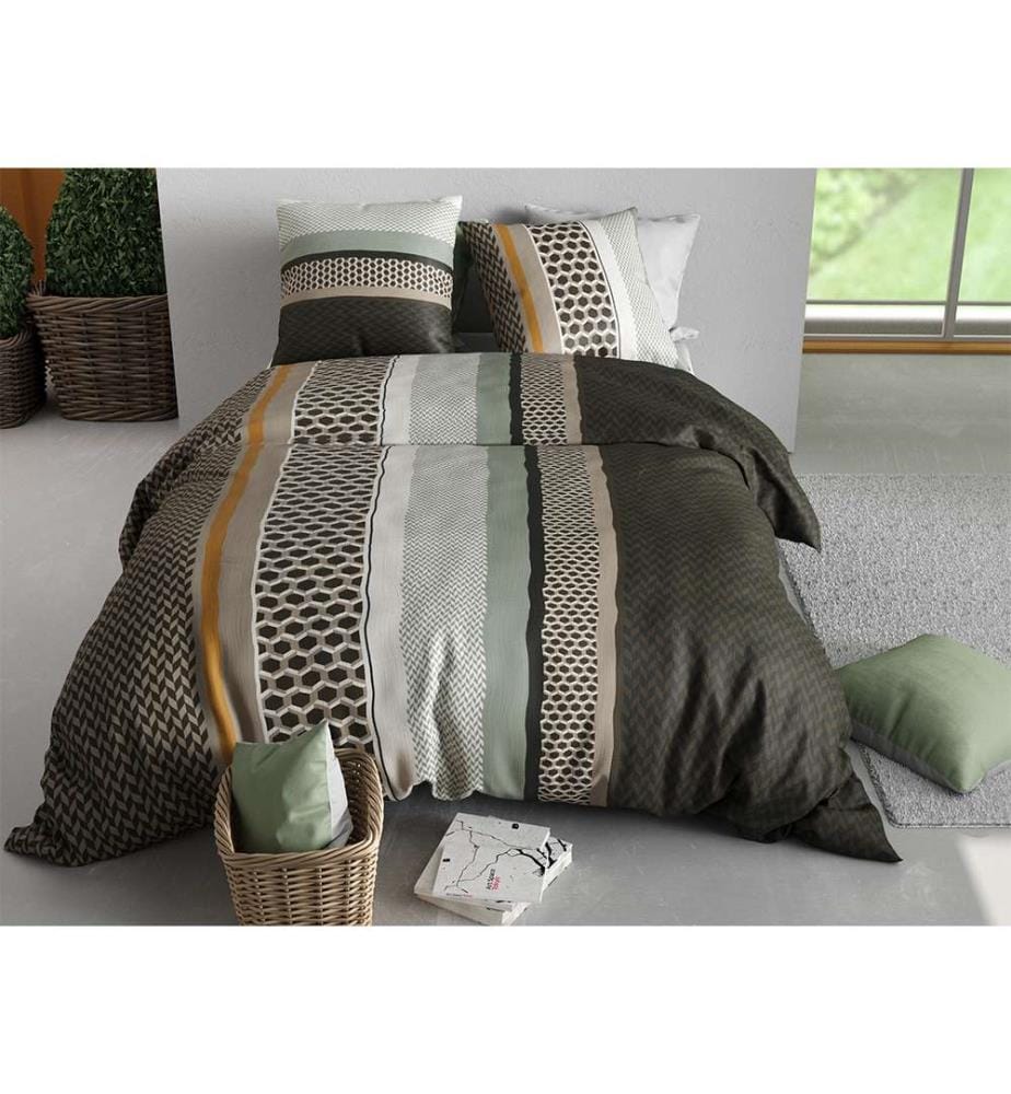 Set copripiumino 3 pezzi 220x240 cm + 2 federe - 100% cotone 57 fili Urbanik