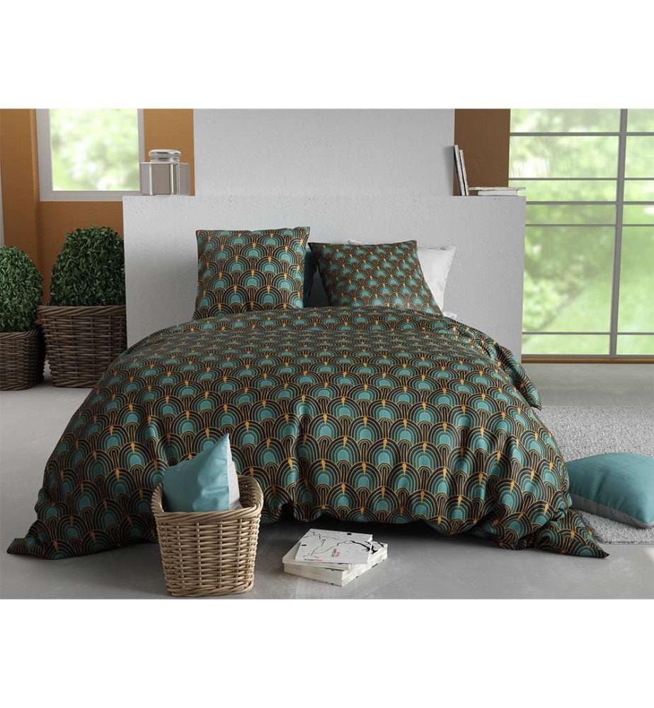 Set copripiumino 3 pezzi 220x240 cm + 2 federe - 100% cotone 57 fili Romana