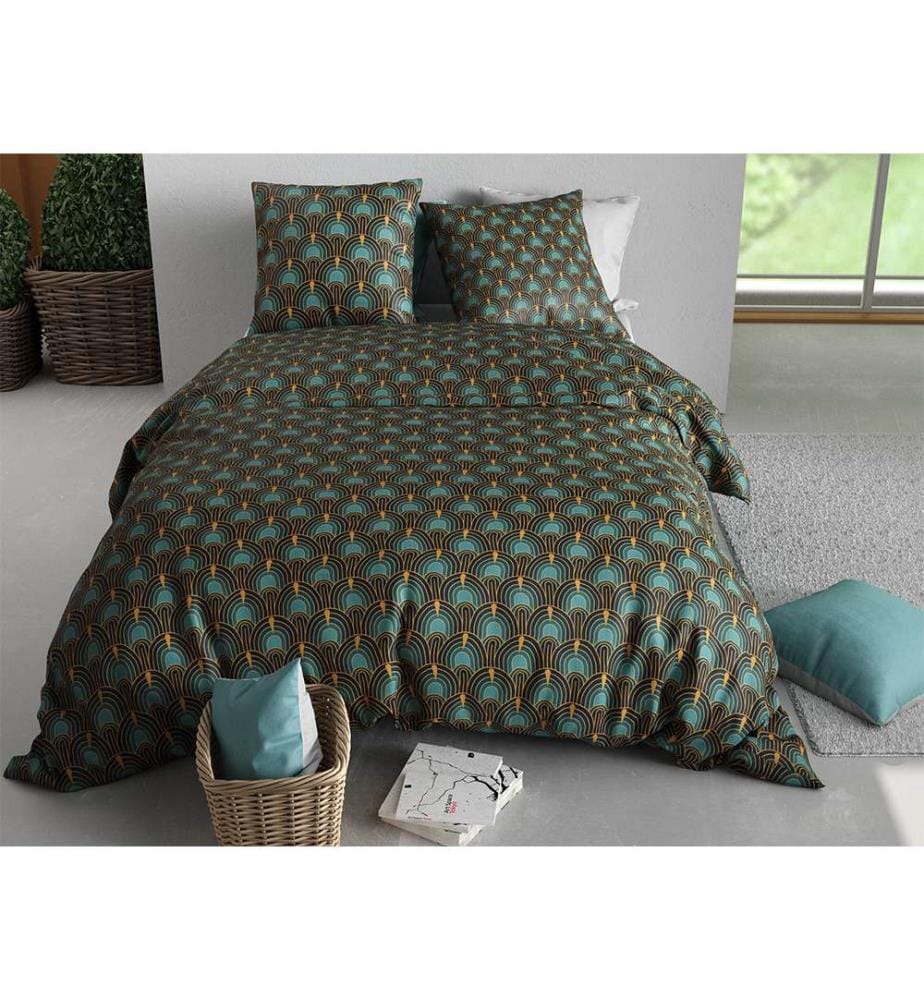 Set copripiumino 3 pezzi 220x240 cm + 2 federe - 100% cotone 57 fili Romana