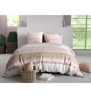Set copripiumino 3 pezzi 240x260 cm + 2 federe - 100% cotone 57 fili Trine