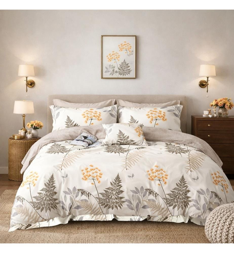 Set copripiumino 3 pezzi 220X240 cm Cotone Percalle 80 fili Tila