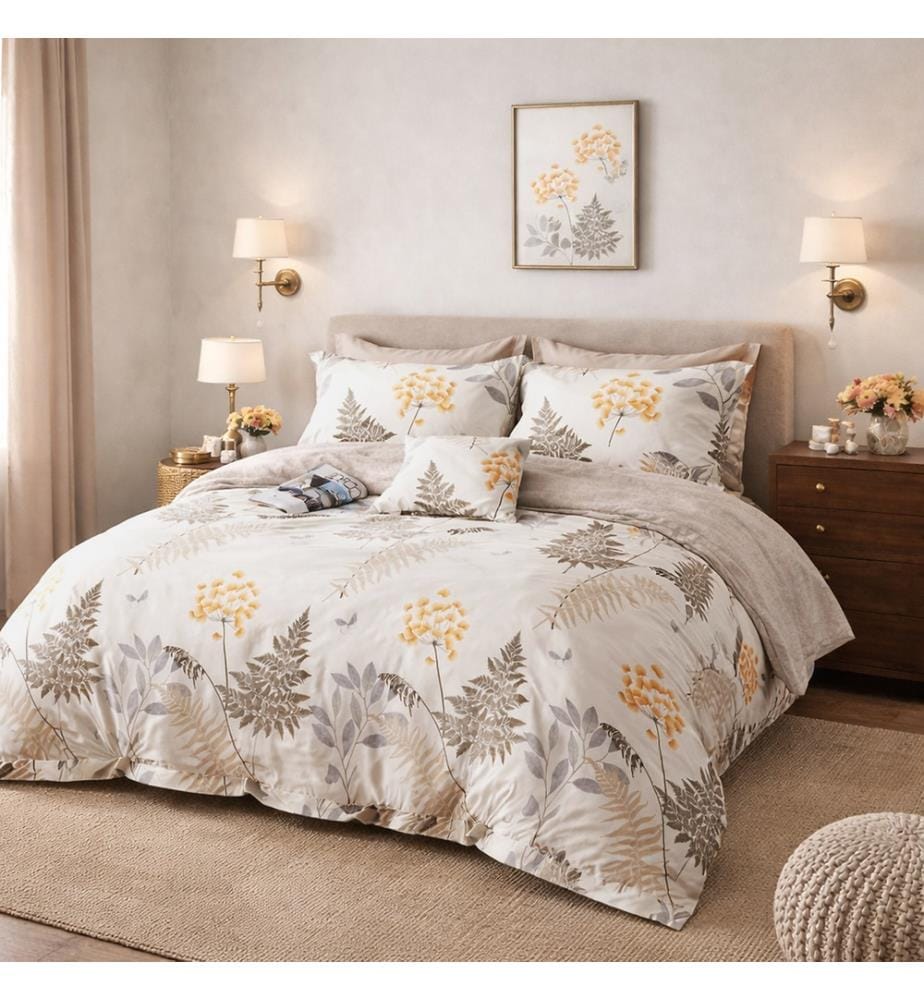 Set copripiumino 3 pezzi 220X240 cm Cotone Percalle 80 fili Tila