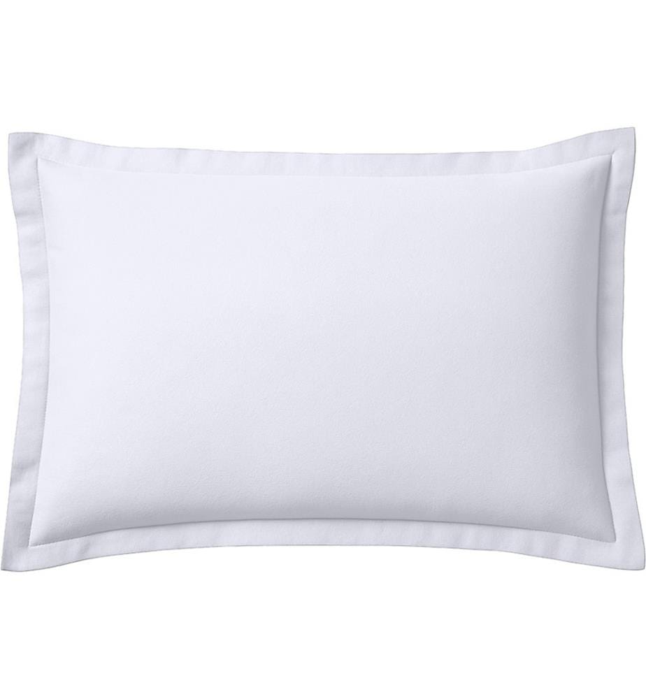 Federa 50 x 70 cm 100% cotone flanella - Bianco