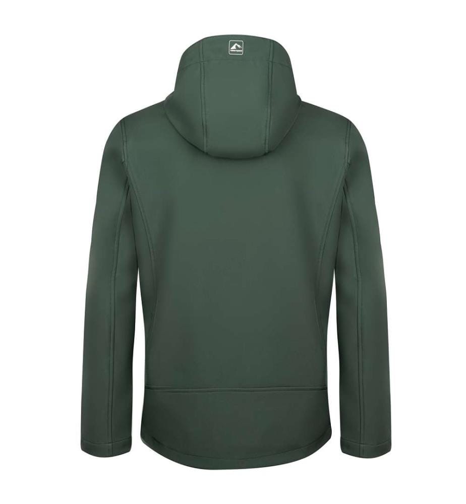 Softshell-Jacke - Dunkelgrün & Weiss