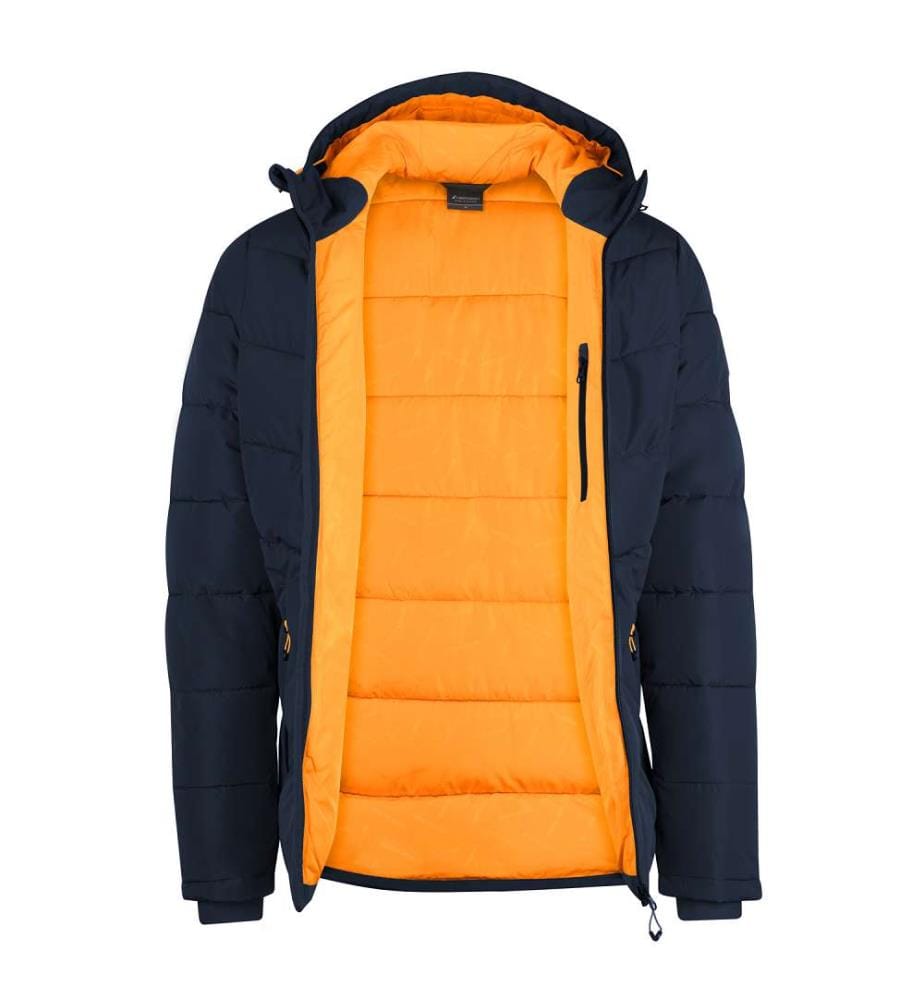 Wasserabweisende Isolierte Jacke - Dunkelmarine & Orange