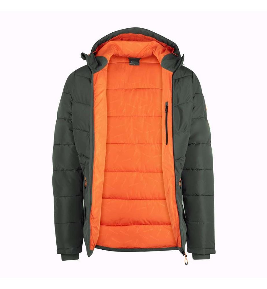Wasserdichte, Isolierte Jacke - Dunkel-Olive & Orange