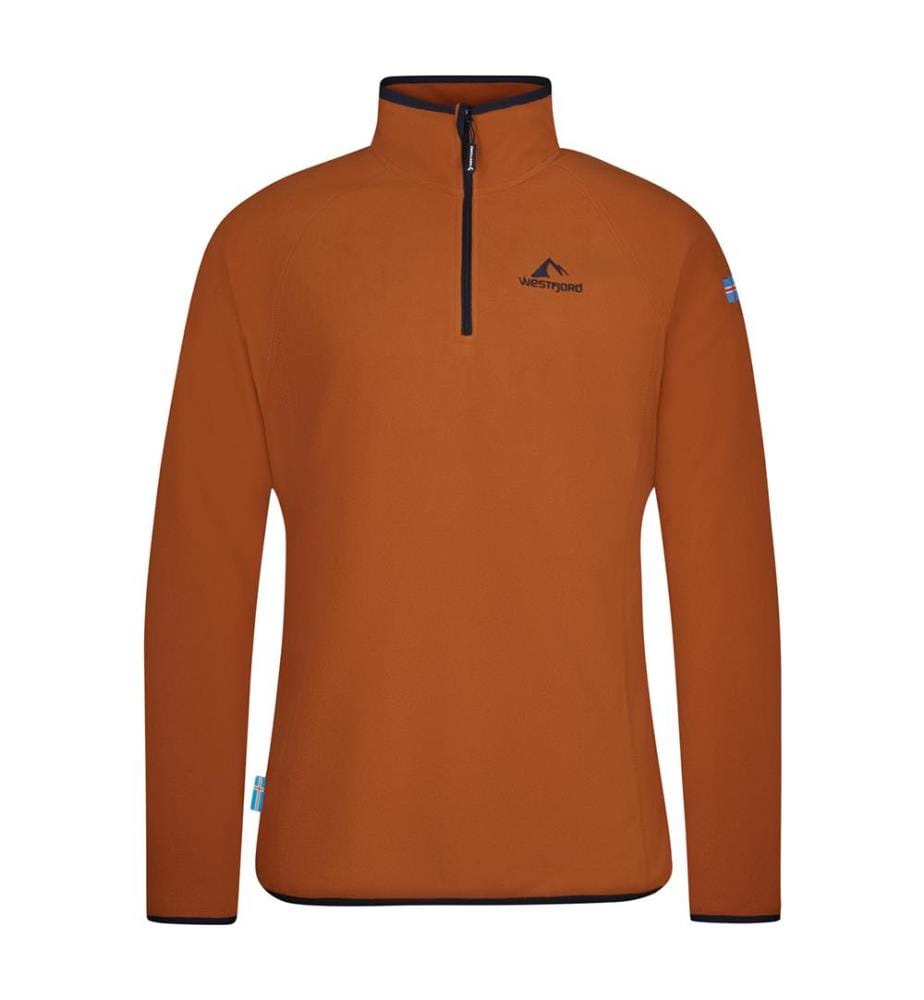 Fleecepullover Hekla - Umber Und Dark Navy