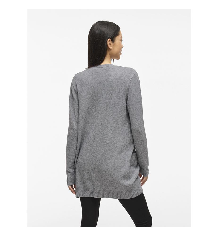 Cardigan - Medium Grey Melange