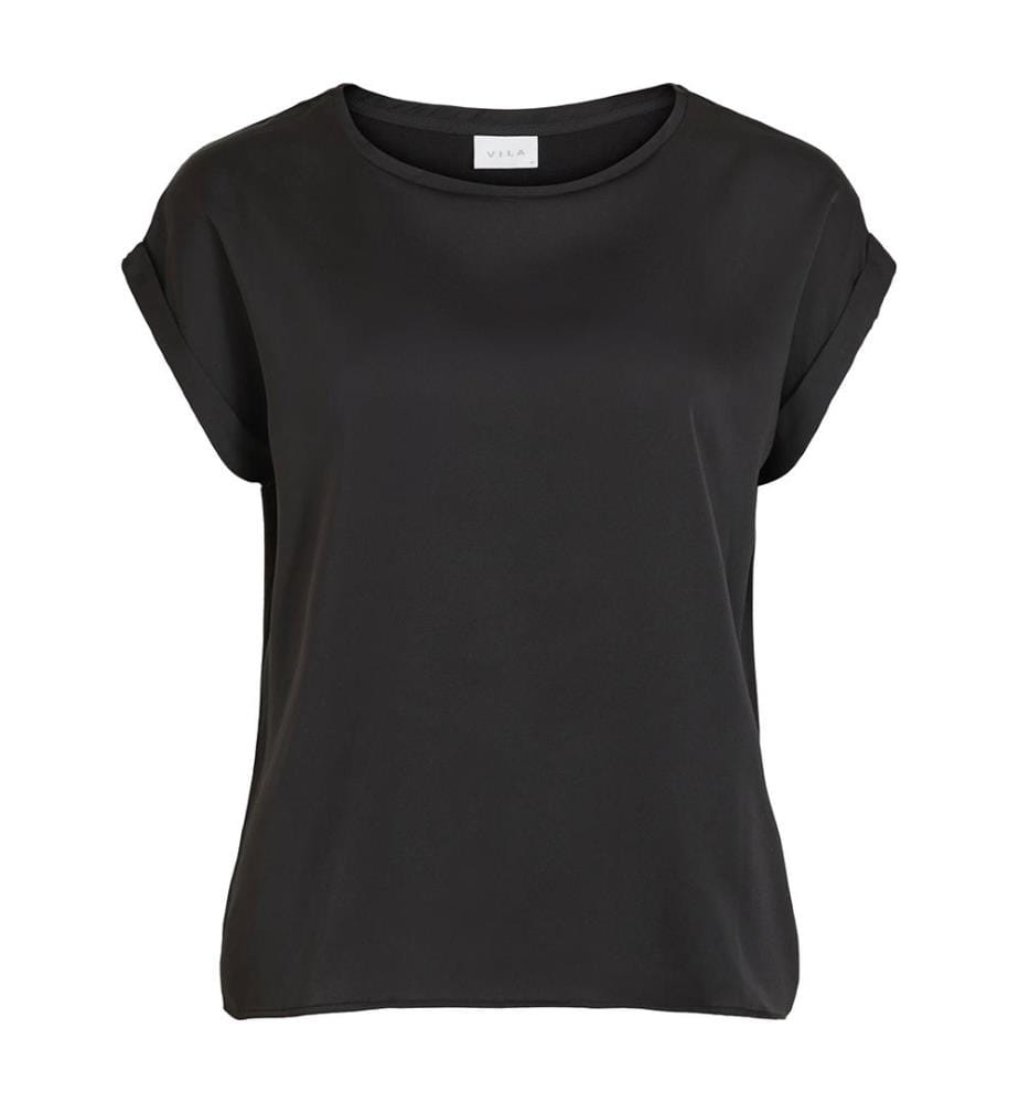 Top en Satin - Noir