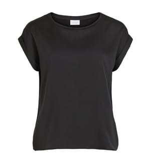 Top en Satin - Noir