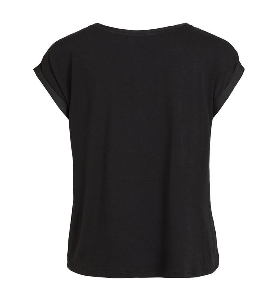 Top en Satin - Noir