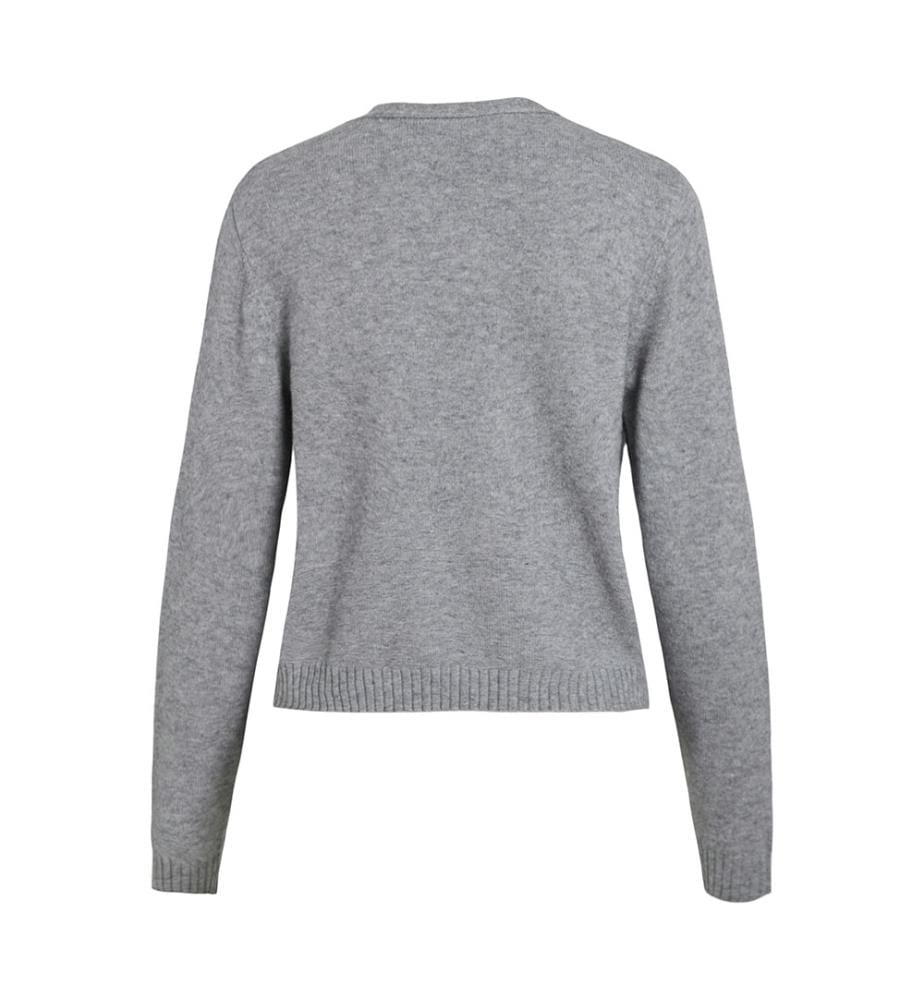 Cardigan - Medium Grey Melange