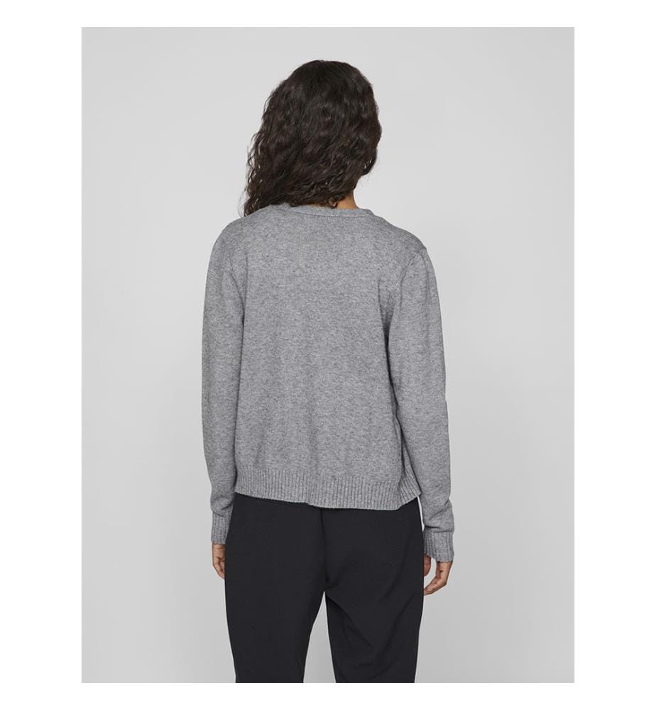 Cardigan - Medium Grey Melange