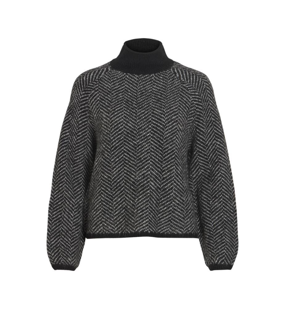 Pull en maille Regular Fit Lory - Noir