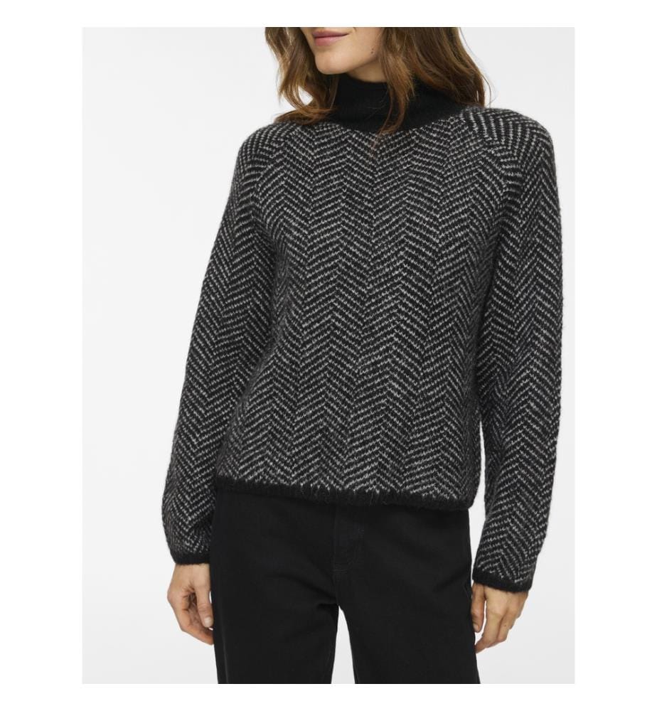 Pull en maille Regular Fit Lory - Noir