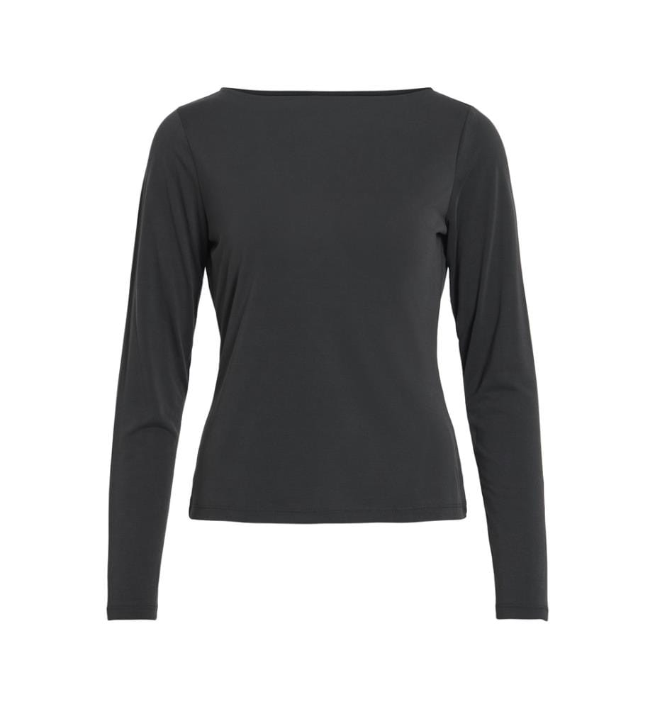 T-shirt manches longues Fit Modala - Noir