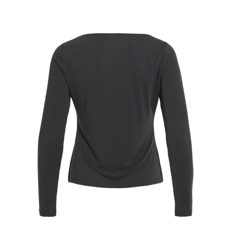 T-shirt manches longues Fit Modala - Noir