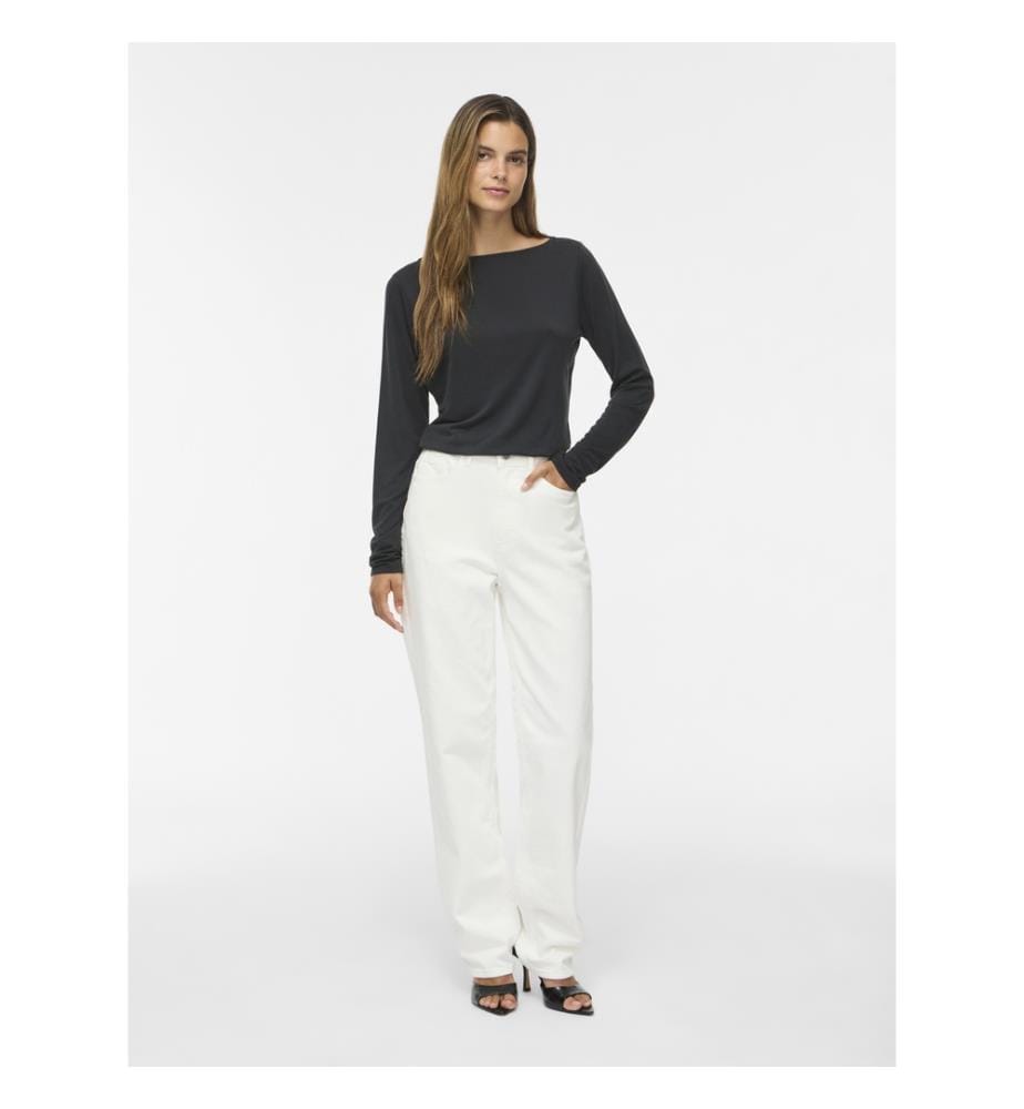 T-shirt manches longues Fit Modala - Noir
