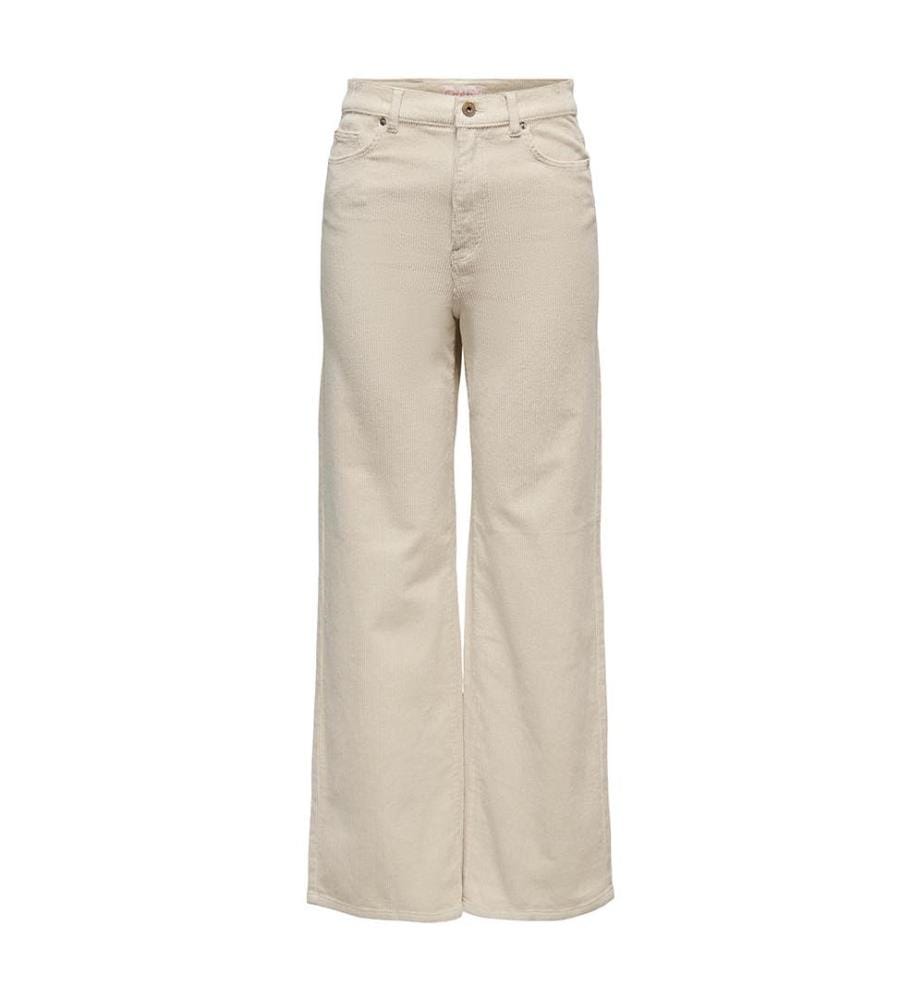 Hope - Pantaloni a vita alta a gamba larga - Farina d'avena