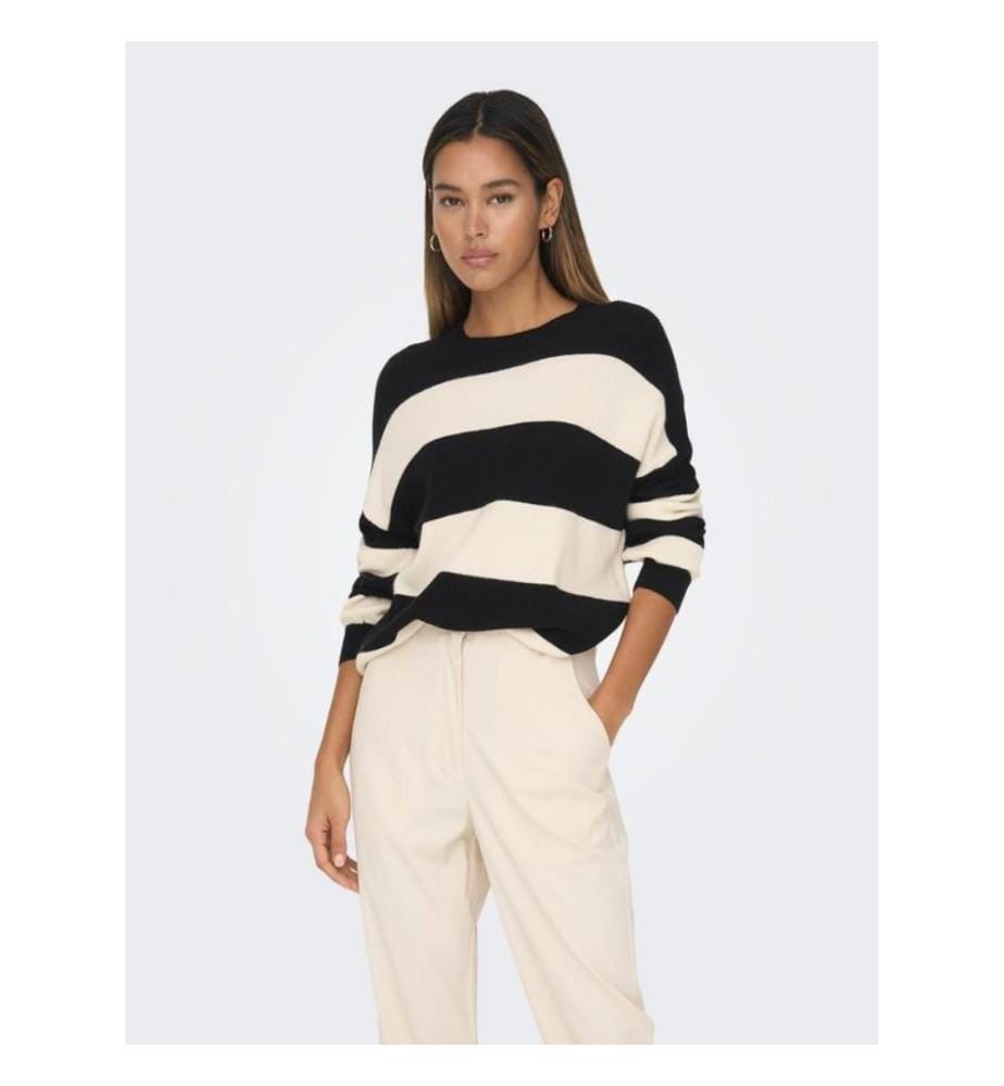 Pull En Maille - Noir et gris