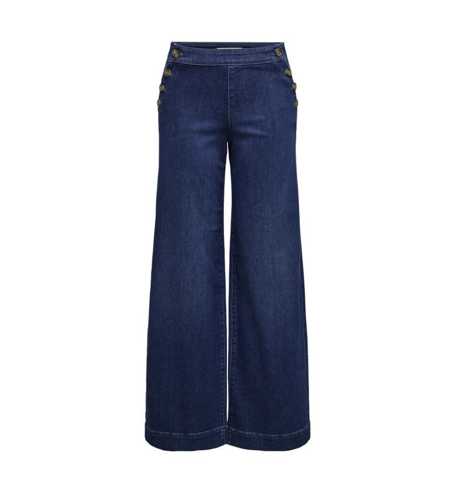Jeans Madison Button Wide Denim Gen533Noos - Denim blu medio scuro