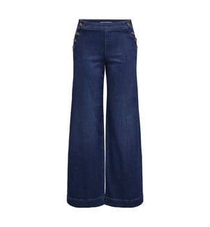 Madison Button Wide Denim Gen533Noos Jeans - Denim bleu moyen foncé