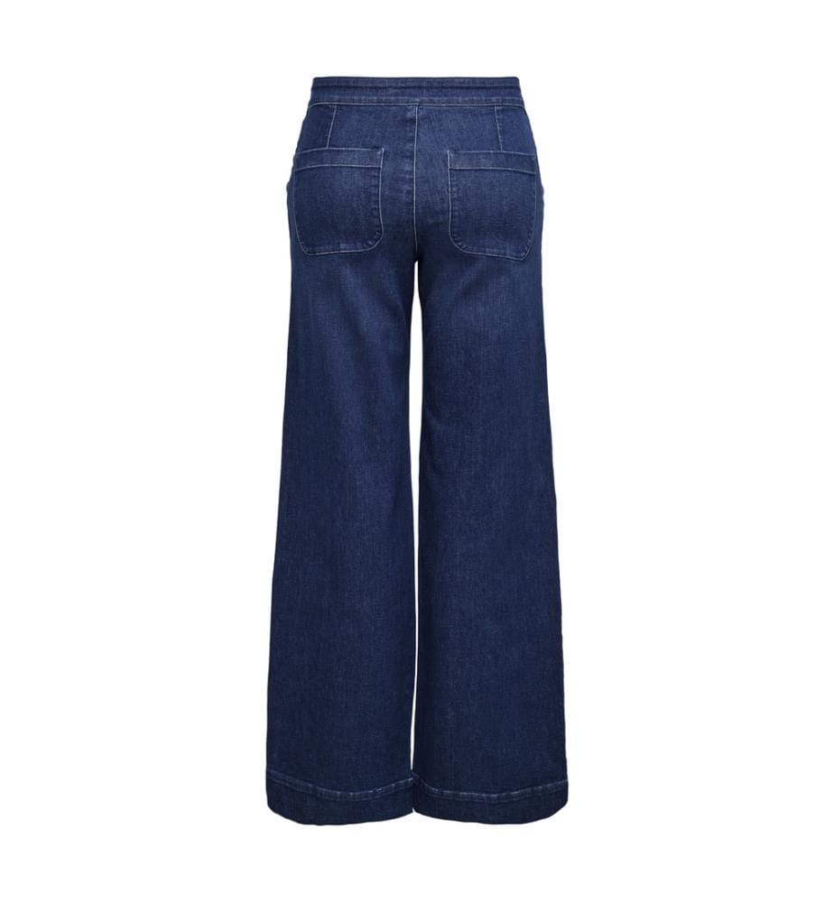 Jeans Madison Button Wide Denim Gen533Noos - Denim blu medio scuro