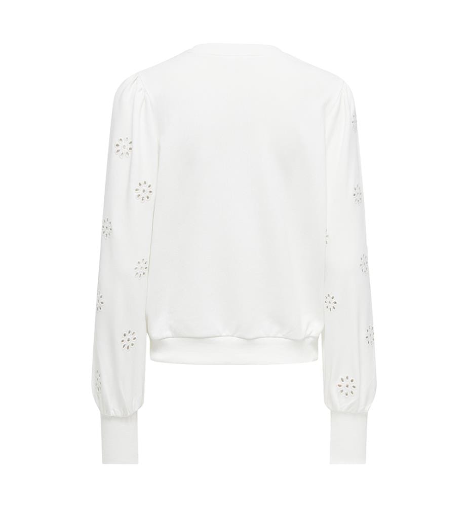 Sweat-shirt - Blanc cloud dancer