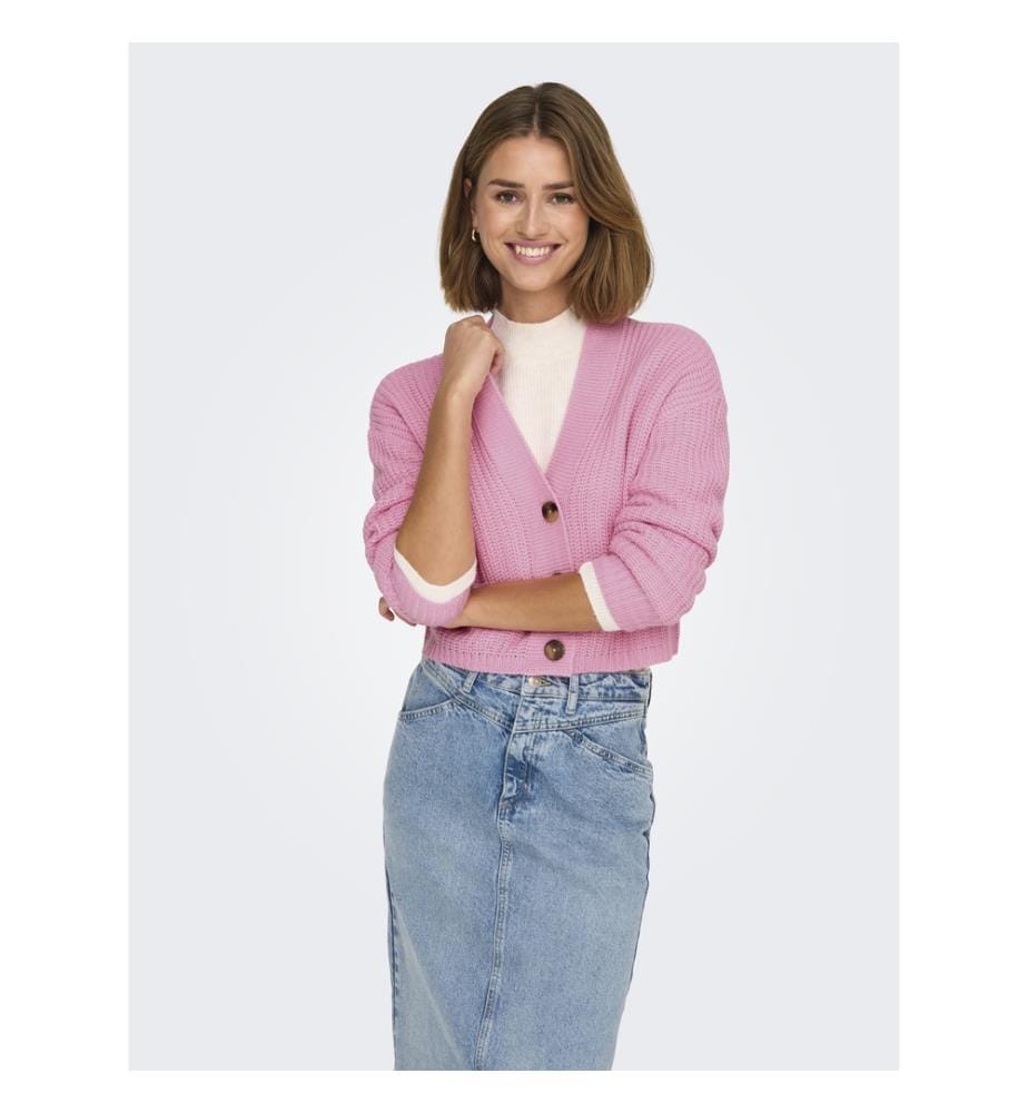 Cardigan en maille - Rose prismatique