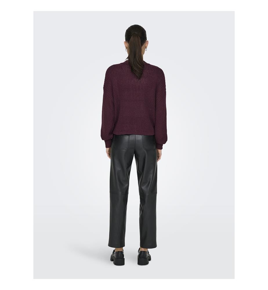 Cardigan en maille - Bordeaux royal