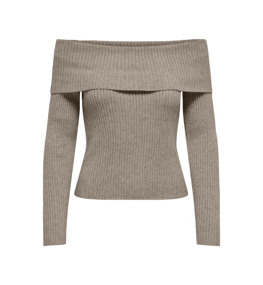 Pull-over - Mélange meringué moka